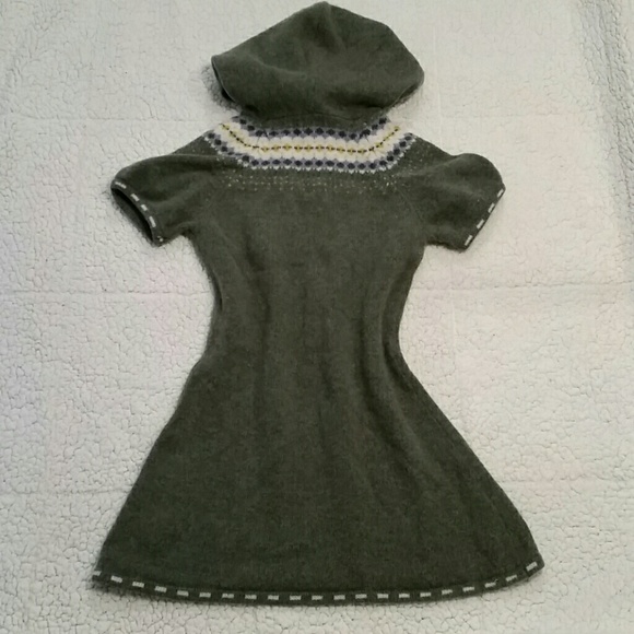 Hooded Green Sweater Tunic - Picture 3 of 4