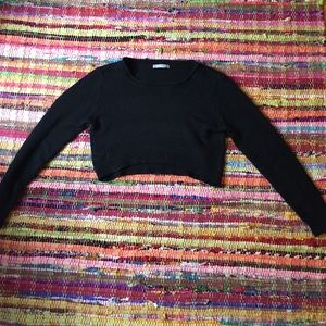 Black cropped sweater