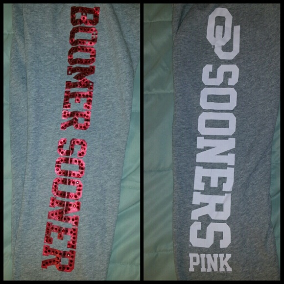 Victoria's Secret PINK OU Boomer Sooner Sweatpants