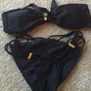 VS Black Strappy Bikini
