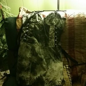 Black/grey corset dress