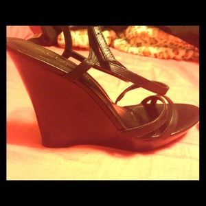 Super sexy Strappy Black ALDO heels. Size 9