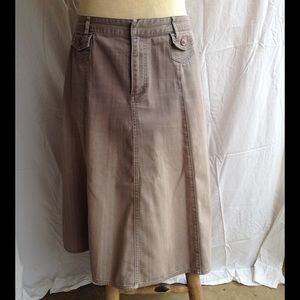 Christopher & Banks Gray Denim Skirt.