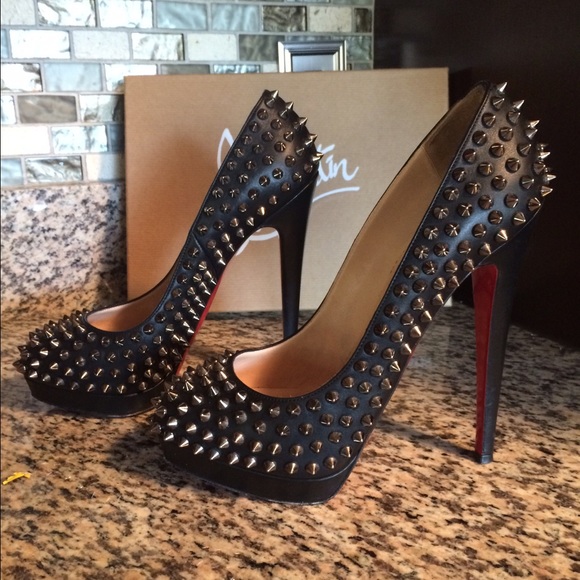 **Sold** Christian Louboutin Alti spikes pump 38 - Picture 2 of 4