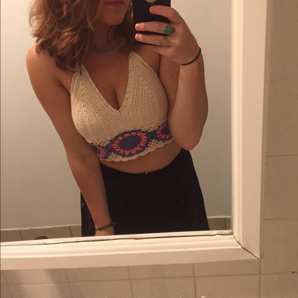 A strap top! Crocheted.