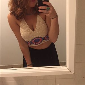 A strap top! Crocheted.