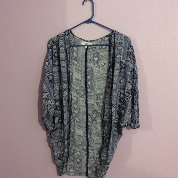 Blue Aztec Kimono