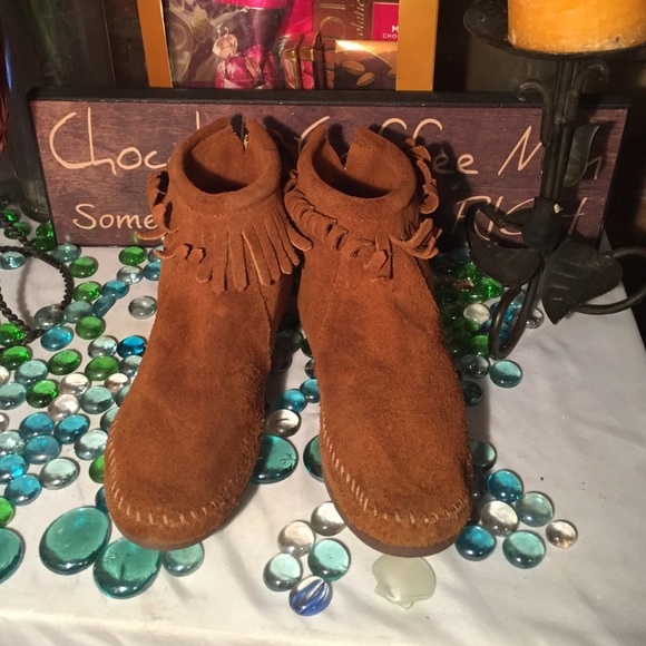 No brand Shoes - Suede Moccasin Booties