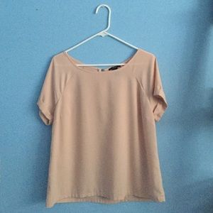 Forever 21 Blush Pink Chiffon Blouse