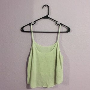 Knitted crop tank top