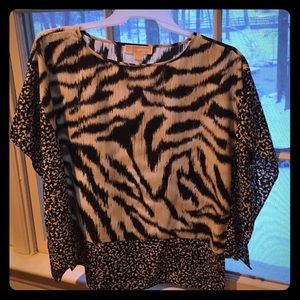 Michael Kors zebra print top