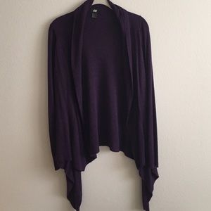 Purple cardigan