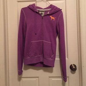 Victoria's Secret pink zip up hoodie