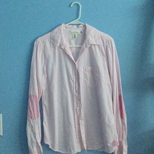Light Pink Striped Oxford Shirt