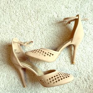 Nude Rampage Heeled Sandals