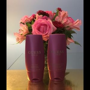 Guess gold body wash & shimmering body lotion duo