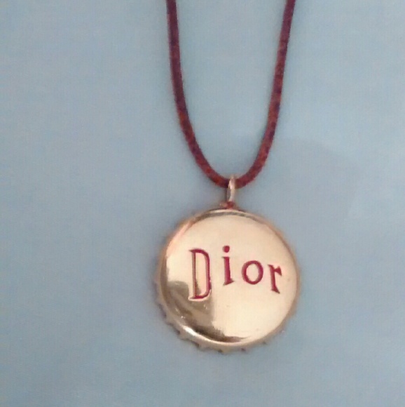 Rare Authentic Dior Bottle Cap Necklace