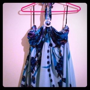 Floor length halter dress!