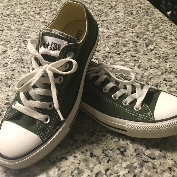 Hunter Green Converse Shoes