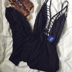 SOLD !!!! New Indah Gypsy Lattice Jumpsuit