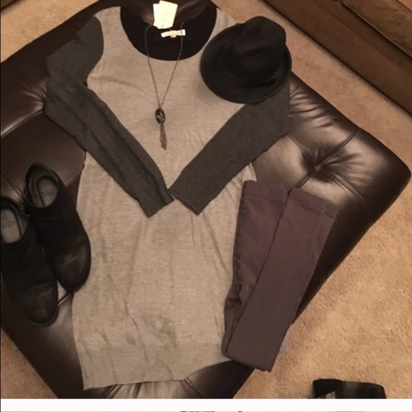 🎉Sale🎉 Midi Dress ,black and gray sweater dress - Picture 2 of 4