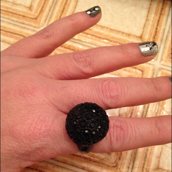 Black Sparkle Ring
