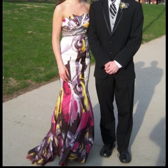 Prom Dress- strapless, mermaid - Picture 4 of 4