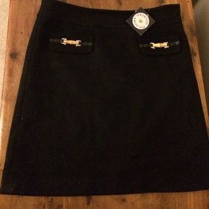 black wool skirt