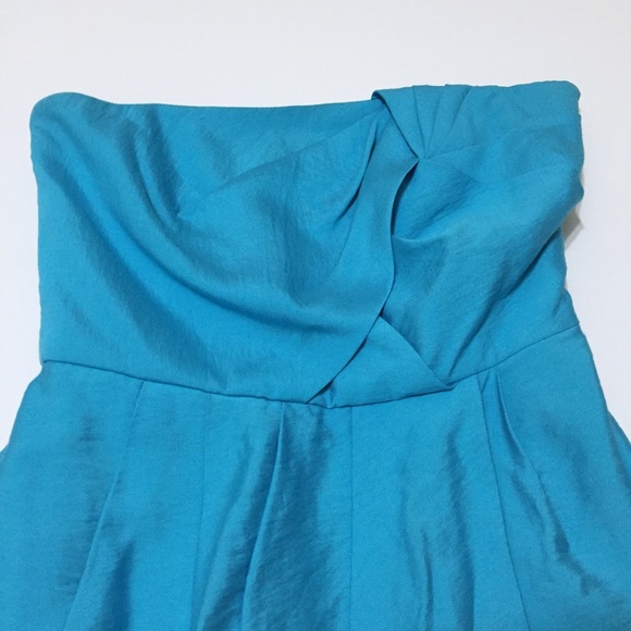 Blue Strapless Dress - Picture 4 of 4