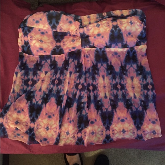 Tie-dye Bathing Suit Top from Target (plus size)