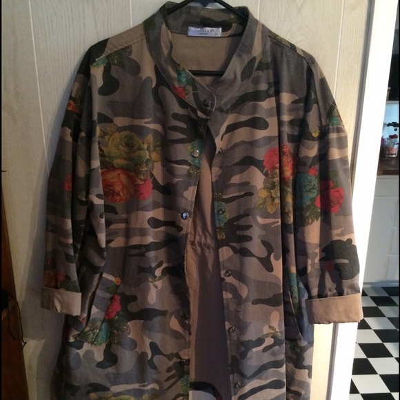 Scale- Floral Camo jacket. Made in Korea