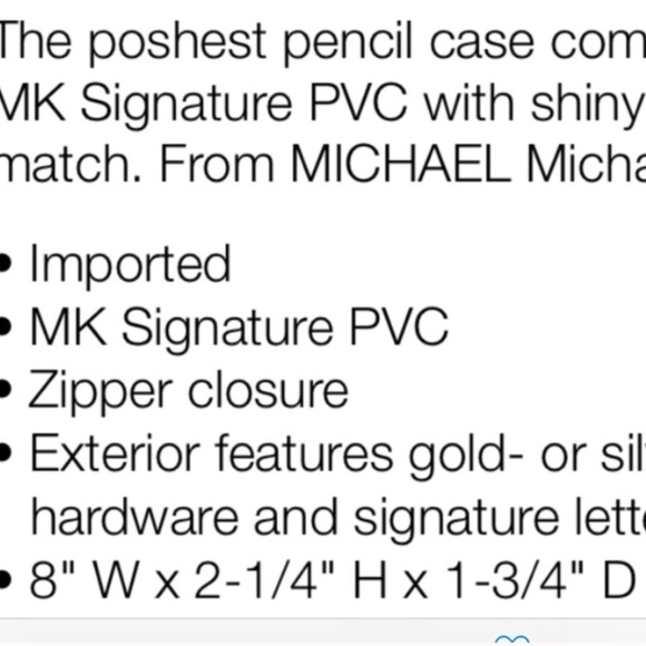 LAST ONE Authentic 💯%💞Michael kors pencil case🎁 - Picture 3 of 4