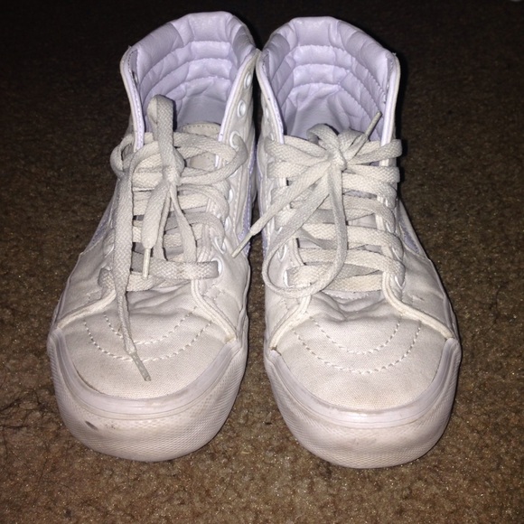 White Sk8 Highs