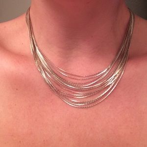 Express silver necklace