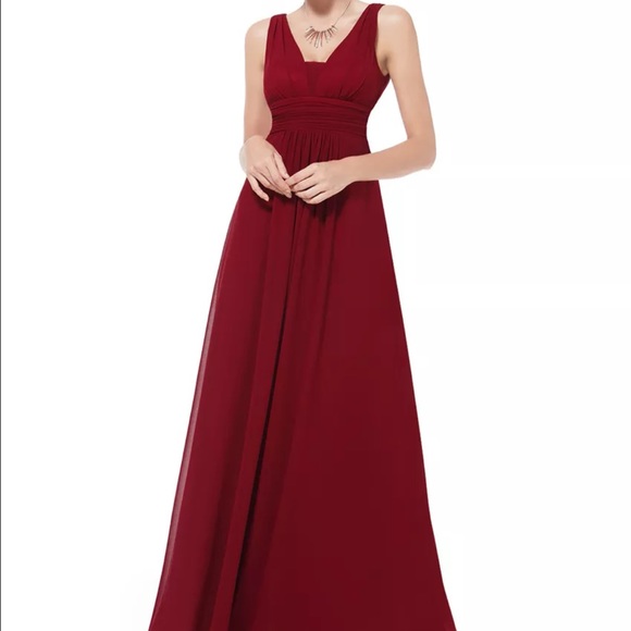 Rose red dress