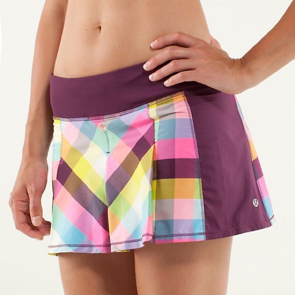 Like new Multi color lululemon skirt. Size 2.