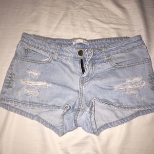 Denim shorts