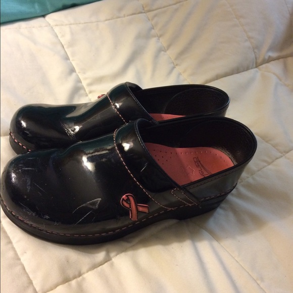 Black patent leather Danskos- size 38