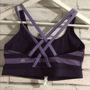 Purple Lululemon energy bra. Size 6.