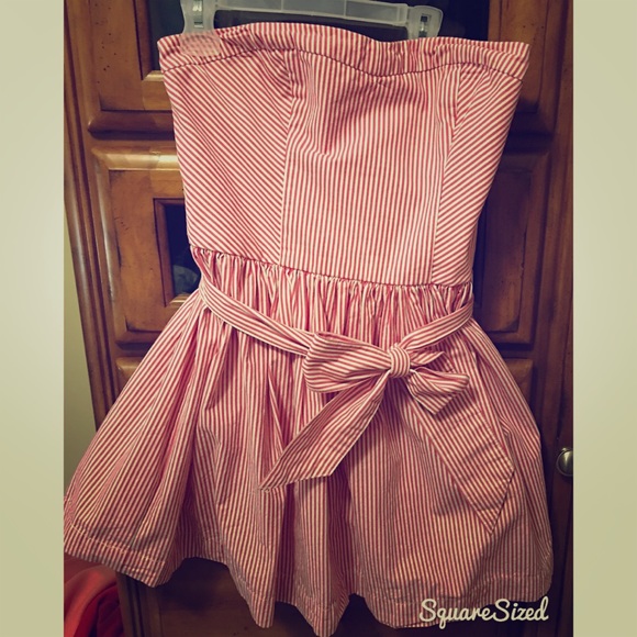Hollister Mini Dress L Pinstriped! - Picture 1 of 3