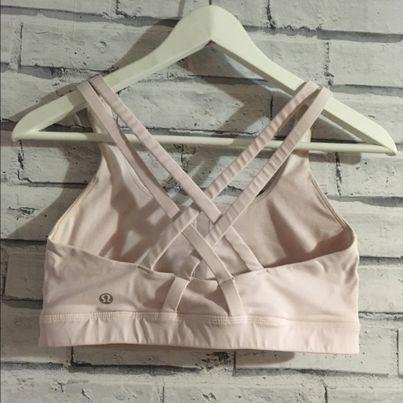 Light pink lululemon energy bra. Size 6.