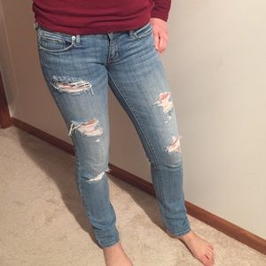American Eagle distressed skinny jeans