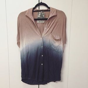 Young Fabulous & Broke Cold Shoulder Ombré Top