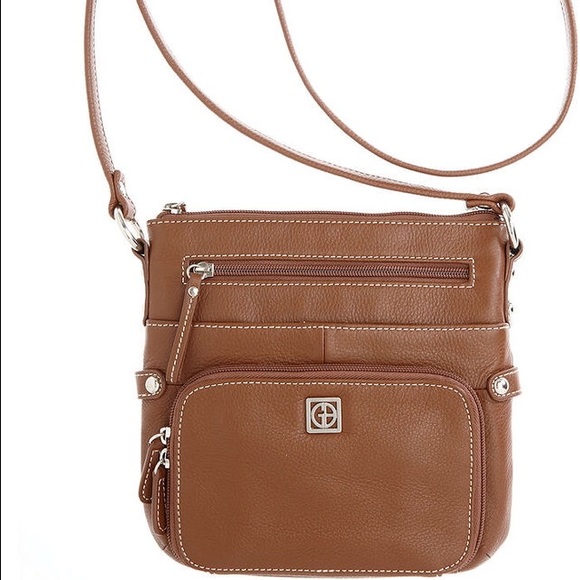 Gianni Bernini light brown cross body handbag