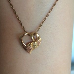 Black hills gold pendent and necklace