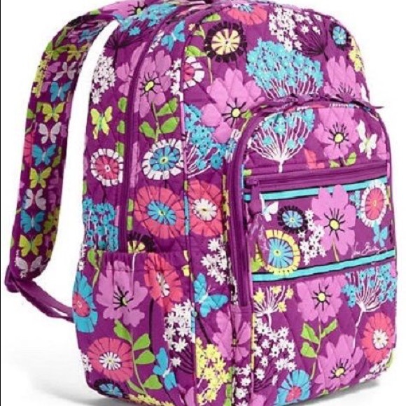 Vera Bradley Campus Backpack in Flutterby