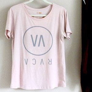 RVCA blush tee shirt