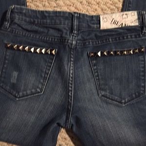 BLANK NYC Silver Studded Jeans BRAND NEW! Sz 28