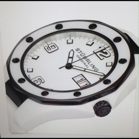 Gorgeous Authentic Stuhrling  White Ceramic Watch