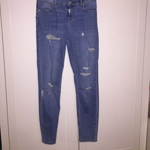 Topshop skinny ankle jeans.